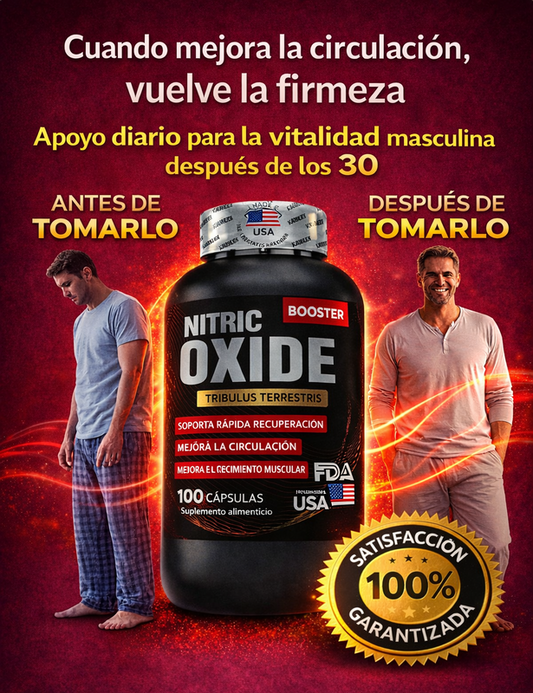 Fórmula Natural para el Bienestar Masculino NITRIC OXIDE BOOSTER X 100 CAP ®