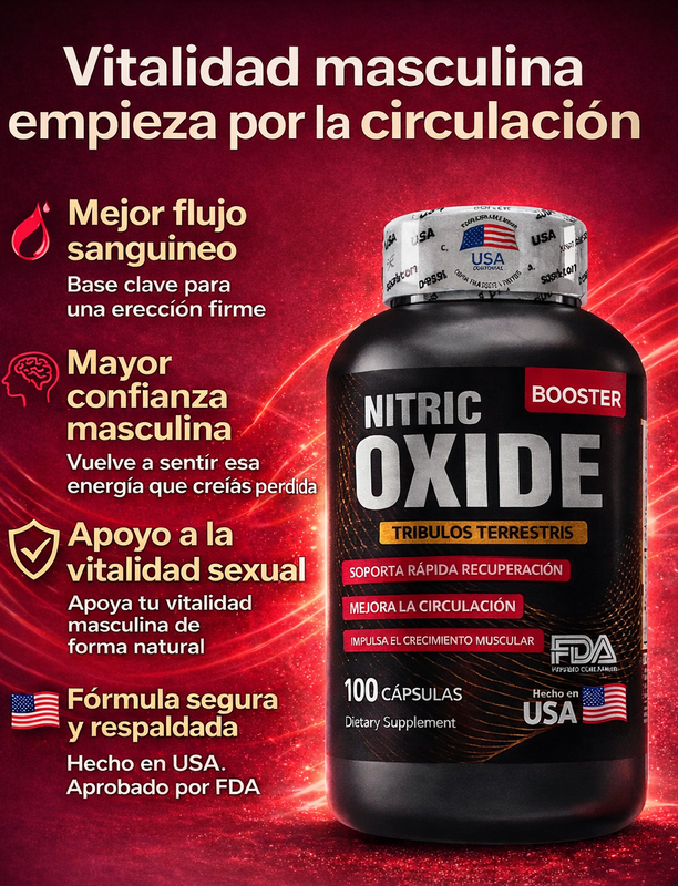 Fórmula Natural para el Bienestar Masculino NITRIC OXIDE BOOSTER X 100 CAP ®